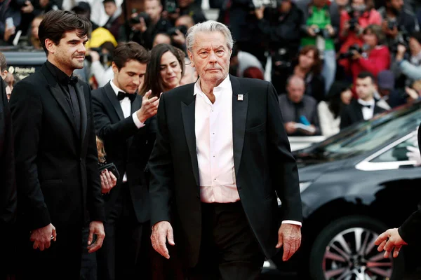 Cannes Francie Května Alain Delon Zúčastní Premiéry Filmu Skrytý Život — Stock fotografie