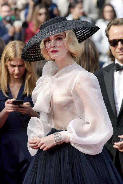Cannes France May Elle Fanning 참석자들은 2019 제72 영화제 Once — 스톡 사진