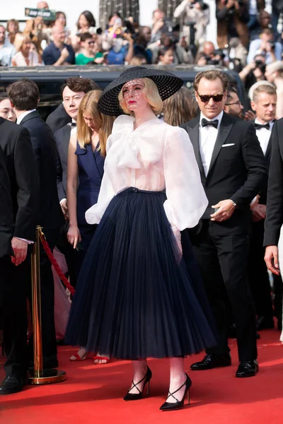 Cannes France May Elle Fanning 참석자들은 2019 제72 영화제 Once — 스톡 사진