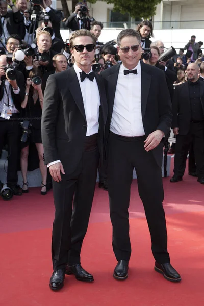 Cannes Francia Mayo Brad Pitt Thomas Rothman Asisten Estreno Película — Foto de Stock