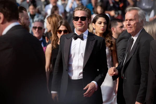 Cannes Frankrijk Mei Brad Pitt Woont Première Van Film Once — Stockfoto