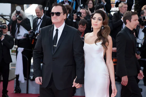 Cannes Francia Mayo Quentin Tarantino Daniela Tarantino Asisten Estreno Película —  Fotos de Stock