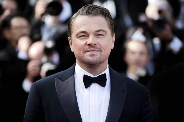 Cannes France May Leonardo Dicaprio Attends Premiere Movie Once Time — Stock Photo, Image