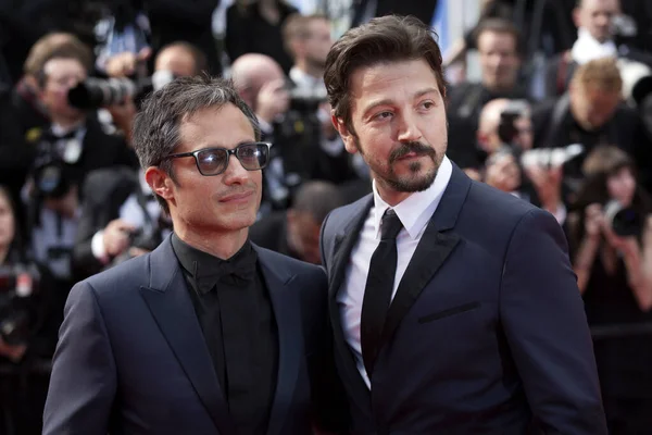 Cannes Francia Mayo Gael Garcia Bernal Diego Luna Asisten Estreno — Foto de Stock