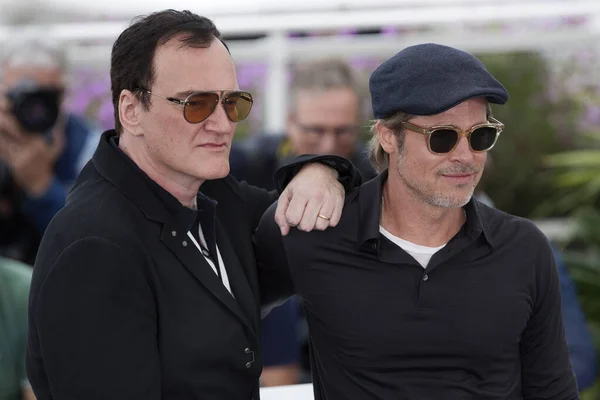 Cannes France Μαΐου Brad Pitt Και Quentin Tarantino Παρίστανται Στη — Φωτογραφία Αρχείου