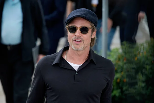 Cannes Frankrijk Mei Brad Pitt Neemt Deel Aan Het Fotogesprek — Stockfoto