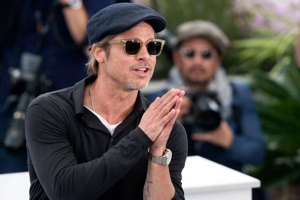 Cannes Ranska Toukokuu Brad Pitt Osallistuu Elokuvan Once Time Hollywood — kuvapankkivalokuva