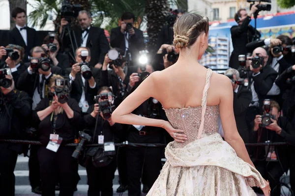 Cannes Frankrijk Mei Natasha Poly Bezoekt Première Van Film Mercy — Stockfoto