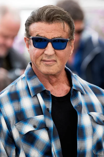 Cannes França Maio Sylvester Stallone Participa Chamada Fotográfica Para Filme — Fotografia de Stock