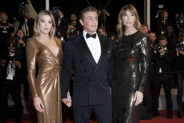 Cannes Franciaország Május Sistine Stallone Sylvester Stallone Jennifer Flavin Részt — Stock Fotó