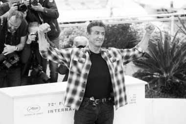 Sylvester Stallone, 24 Mayıs 2019 'da Fransa' nın Cannes kentinde düzenlenen 72. Cannes Film Festivali sırasında 