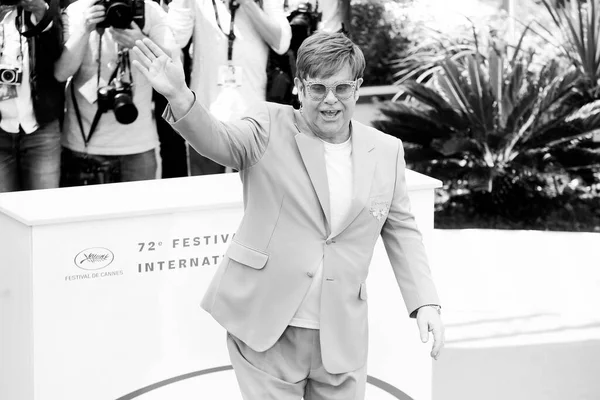 Cannes França Maio Sir Elton John Participa Sessão Fotográfica Filme — Fotografia de Stock