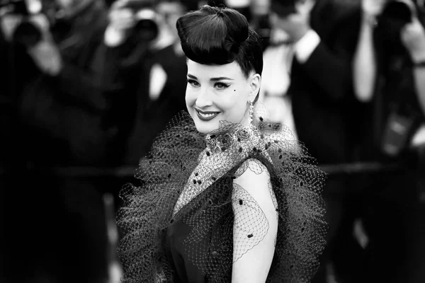 Cannes Francia Maggio Dita Von Teese Partecipa Alla Prima Rocketman — Foto Stock