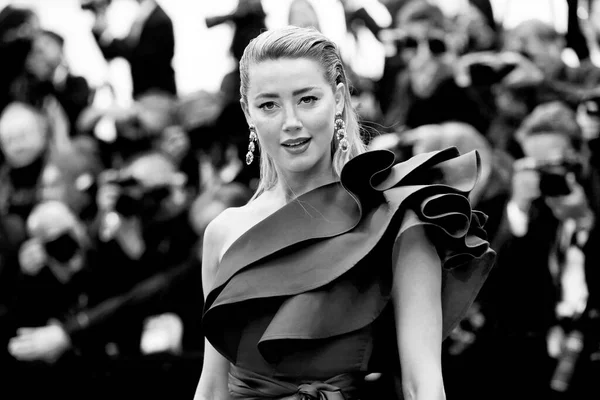 Cannes France Μαΐου Amber Heard Παρευρίσκεται Στην Πρεμιέρα Της Ταινίας — Φωτογραφία Αρχείου