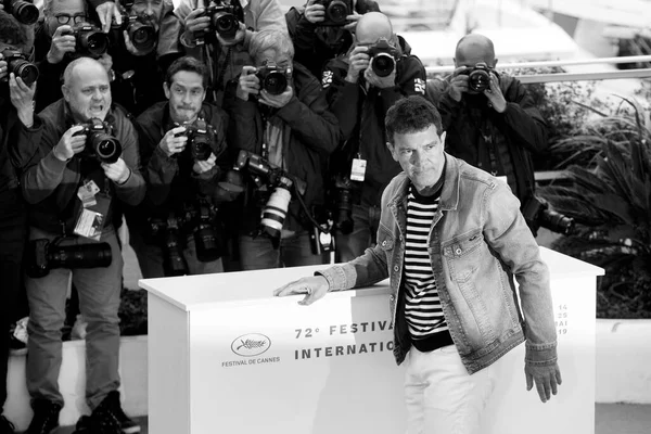 Cannes França Maio Antonio Banderas Participa Chamada Fotográfica Dor Glória — Fotografia de Stock