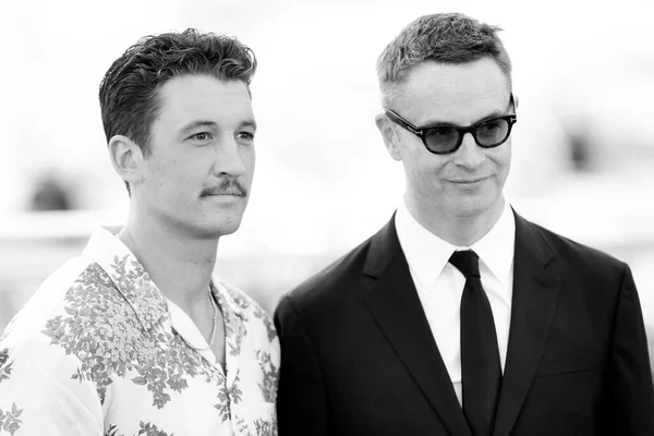 Cannes França Maio Nicolas Winding Refn Miles Teller Participam Chamada — Fotografia de Stock