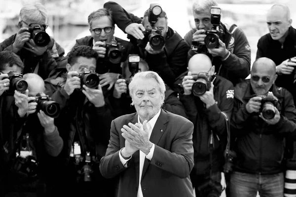 Cannes França Maio Alain Delon Participa Chamada Fotográfica Para Palme — Fotografia de Stock