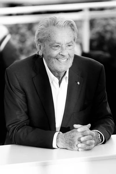 Cannes France Mai Alain Delon Assiste Appel Photo Pour Palme — Photo