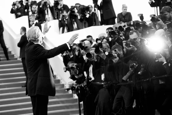 Kannes Francja Maj Alain Delon Uczestniczy Premierze Filmu Ukryte Życie — Zdjęcie stockowe