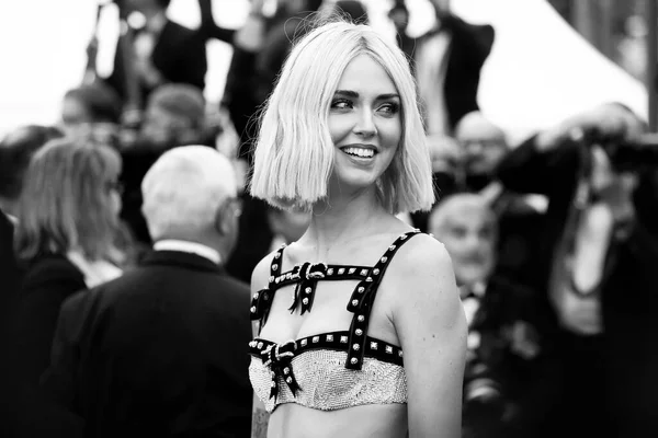 Cannes France May Chiara Ferragni 2019 제72 영화제 Once Time — 스톡 사진