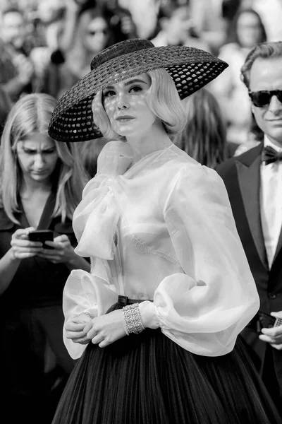 Cannes フランス 5月21日 ファニングが2019年5月21日にフランス カンヌで開催される第72回カンヌ国際映画祭で上映される映画 Once Apon Time Hollywood に参加 — ストック写真
