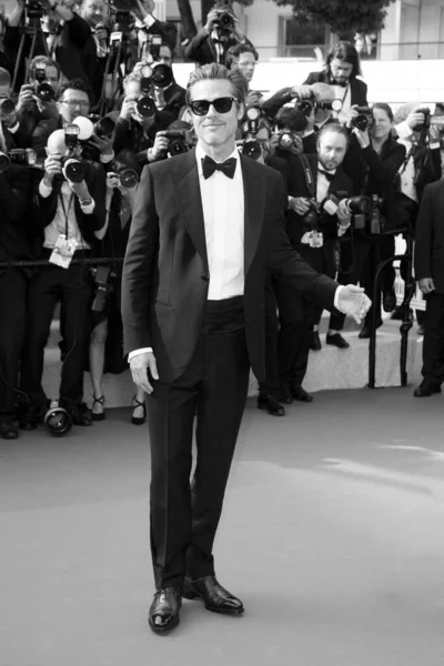 Cannes Francia Maggio Brad Pitt Partecipa Alla Prima Del Film — Foto Stock