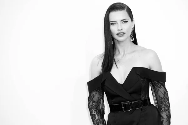 Cap Antibes França Maio Adriana Lima Participa Amfar Cannes Gala — Fotografia de Stock