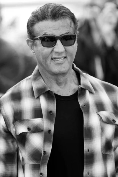 Kannes Francja Maj Sylvester Stallone Uczestniczy Sesji Zdjęciowej Filmu Rambo — Zdjęcie stockowe