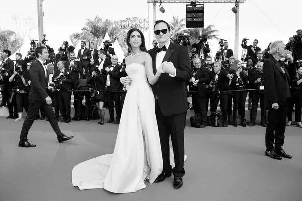 Cannes Francie Května Quentin Tarantino Daniella Tarantino Zúčastní Závěrečného Ceremoniálu — Stock fotografie