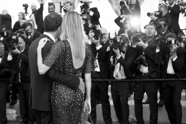 Cannes Francia Mayo Antonio Banderas Nicole Kimpel Asisten Ceremonia Clausura — Foto de Stock