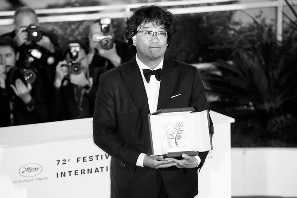 Cannes França Maio Diretor Bong Joon Vencedor Prêmio Palme Apresenta — Fotografia de Stock