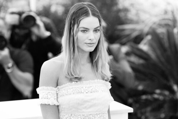 Cannes France May Margot Robbie Attends Photo Call Movie Once Stock Image