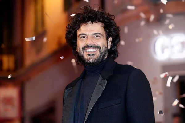 Sanremo Italy February 2019 Τραγουδιστής Francesco Renga Παρευρίσκεται Στο Ανοικτό — Φωτογραφία Αρχείου