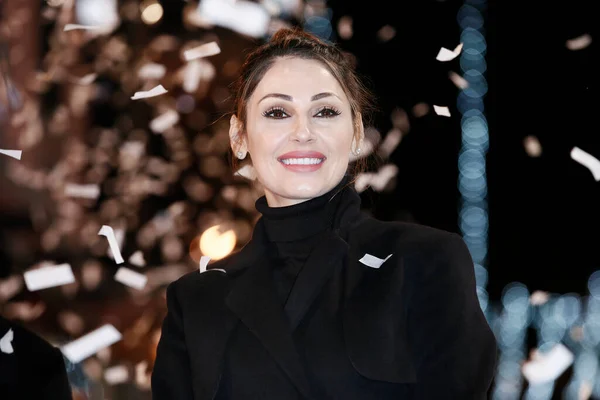 Sanremo Italy February 2019 Singer Anna Tatangelo Attends Opening Red — Stock Photo, Image