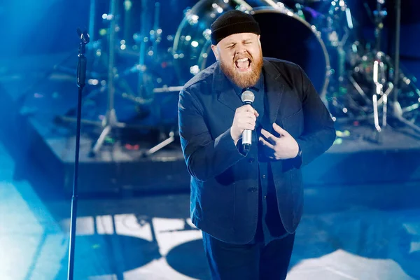 Sanremo Italia Febrero 2019 Cantante Tom Walker Actúa Durante 69º —  Fotos de Stock