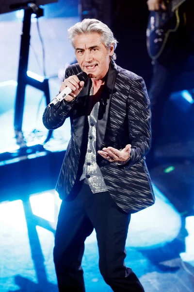 Sanremo Włochy Lutego 2019 Singer Luciano Ligabue Występuje Podczas Włoskiego — Zdjęcie stockowe