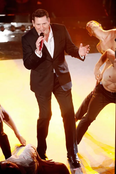 Sanremo Italien Februar 2019 Sänger Tony Hadley Tritt Während Des — Stockfoto