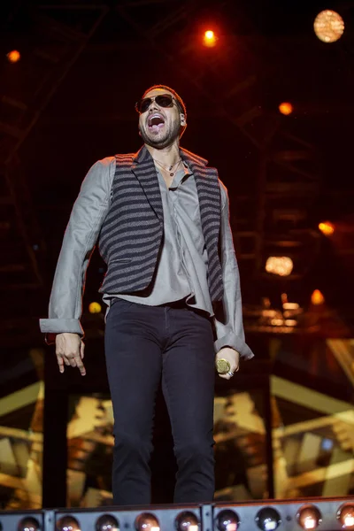 意大利 4月4日 2018年4月4日 歌手罗密欧 桑托斯在意大利米兰露天剧场表演 — 图库照片