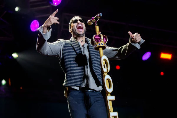 Milan Italy April Singer Romeo Santos Performs Stage Open Air — 스톡 사진