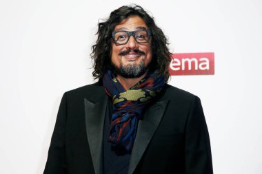 MILAN, ITALY - 29 EKİM Alessandro Borghese 29 Ekim 2018 'de İtalya' nın Milano kentinde bulunan Palazzo Del Ghiaccio Sarayı 'ndaki Sky Show Sunumuna katıldı..