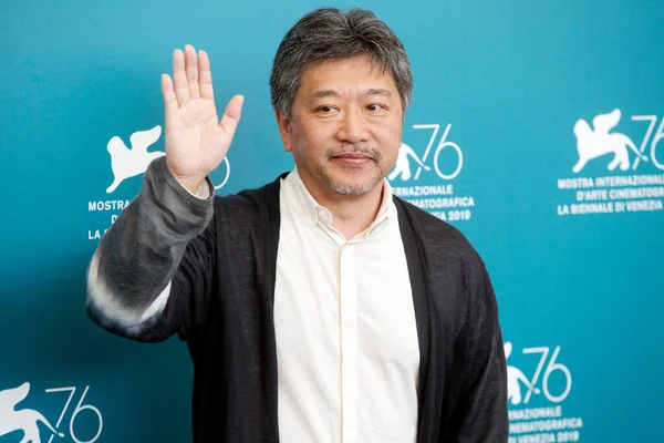 Venecia Italia Agosto Hirokazu Koreeda Asiste Foto Llamada Para Película — Foto de Stock