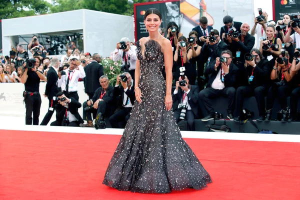 Venecia Italia Agosto Alessandra Mastronardi Camina Por Alfombra Roja Antes — Foto de Stock