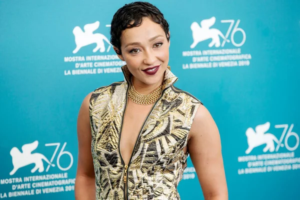 Venice Italië August Ruth Negga Neemt Deel Aan Het Fotogesprek — Stockfoto