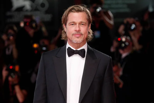 Venice Włochy Sierpnia Brad Pitt Uczestniczy Premierze Filmu Astra Podczas — Zdjęcie stockowe
