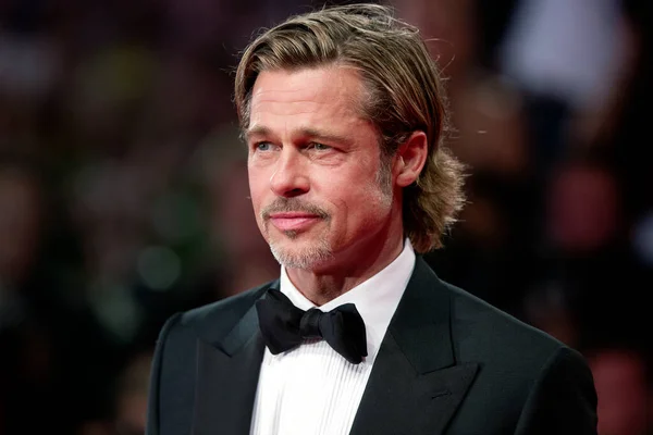 Venice Itália Agosto Brad Pitt Participa Estreia Filme Astra Durante — Fotografia de Stock