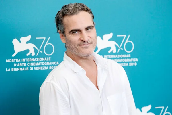 Venise Italie Août Joaquin Phoenix Assiste Appel Photo Film Joker — Photo