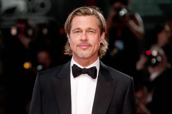 Venecia Italia Agosto Brad Pitt Asiste Estreno Película Astra Durante Imagen De Stock