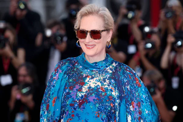 Venice Italien September Meryl Streep Premiären Filmen Laundromat Den Filmfestivalen — Stockfoto