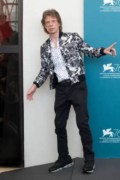 Venice Italy September Mick Jagger Attends Photo Call Movie Burnt — Stock Photo, Image