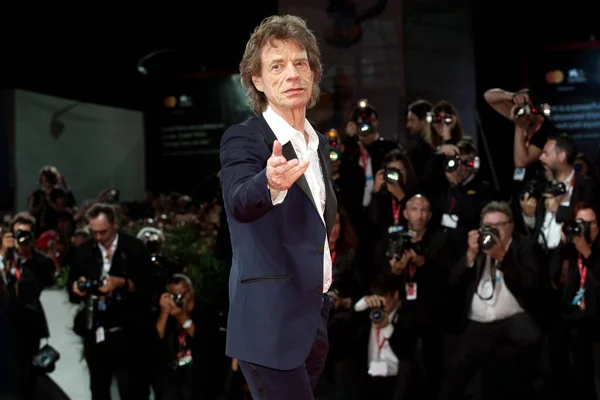 Venice Itália Setembro Mick Jagger Participa Estreia Filme Burnt Orange — Fotografia de Stock